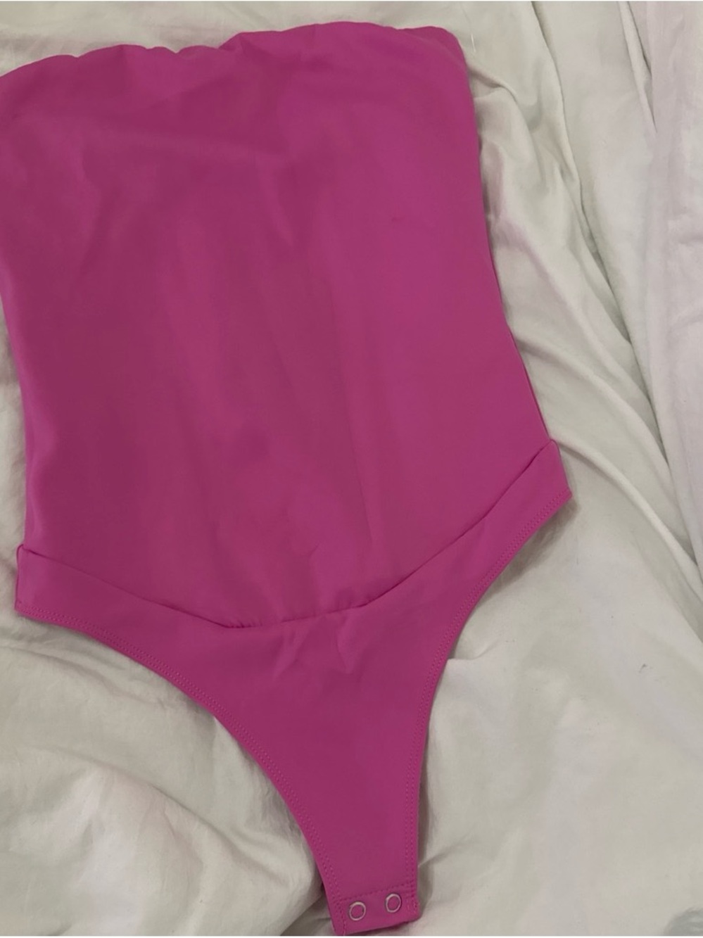 Girls Hot Pink One-Piece Swimsuit Bodysuit